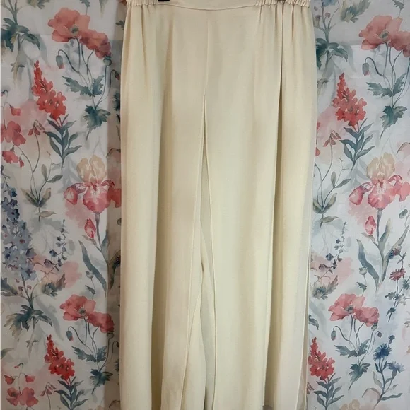 Vintage Elegant Cream Women's Pants - Picture 1 of 8